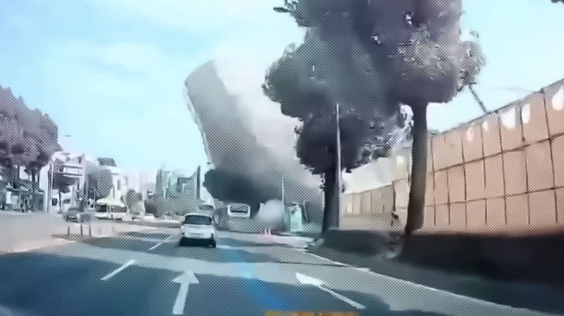 VIDEO. Edificio se derrumba sobre calle y mata nueve personas en Corea del Sur