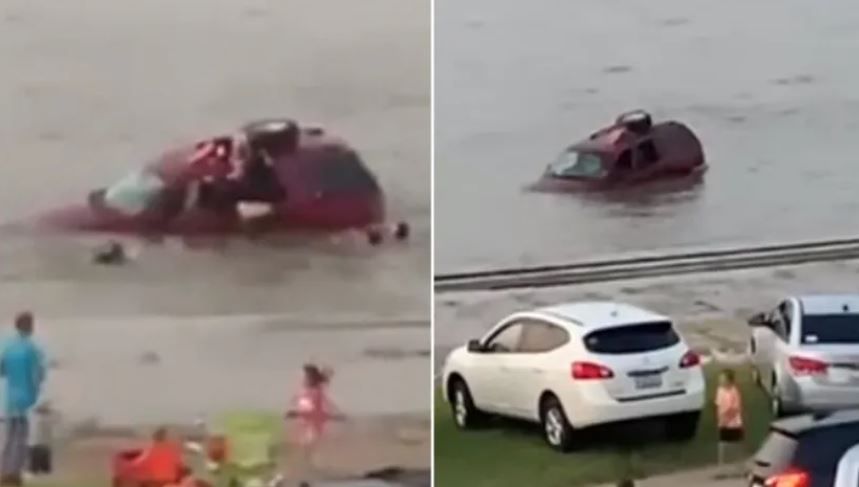 VIDEO. Salva a sus hijitas de ahogarse en Estados Unidos