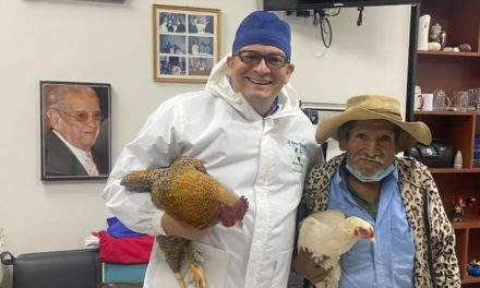 Abuelito paga su operación con dos gallinas y doctor agradece noble gesto
