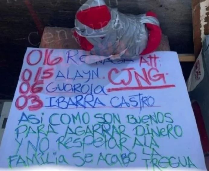 CJNG envía narcomensaje con cabeza de cerdo en Tijuana