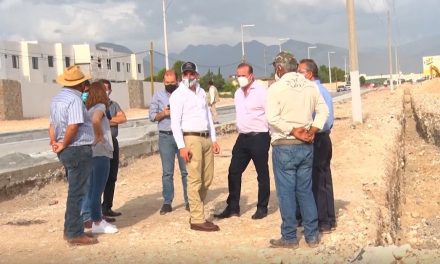 Alcalde de Saltillo supervisa trabajos de ampliación del bulevar Francisco Villalobos