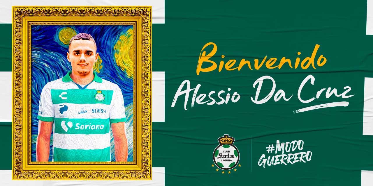Club Santos presenta a Alessio Da Cruz como su refuerzo