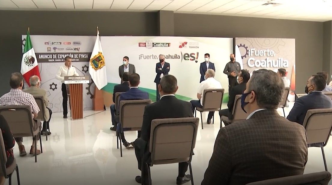 Anuncia Riquelme ampliación de empresa en Coahuila
