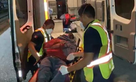 Ciclista cae y se ‘parte’ la cara en la Guayulera