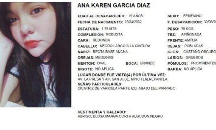 Ana Karen fue arrastrada por la corriente en Tlalnepantla; es hallada muerta