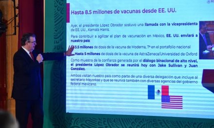 EU enviará a México 8.5 millones de dosis de vacunas contra Covid-19: Ebrard