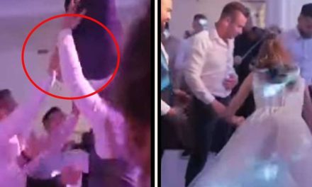 Amigos lanzan al novio y le provocan daño vertebral (video)
