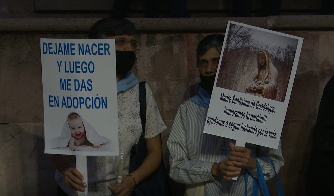 Se manifiestan en Saltillo a favor de la vida