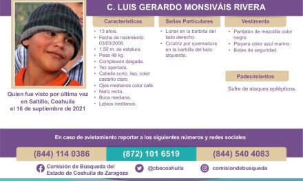 Desaparece niño en Saltillo; migrante lo habría plagiado