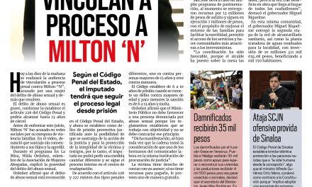 Portada [10 de septiembre de 2021] Vinculan a proceso a Milton ‘N’; entregan nuevas obras en Juárez y Progreso, y más…