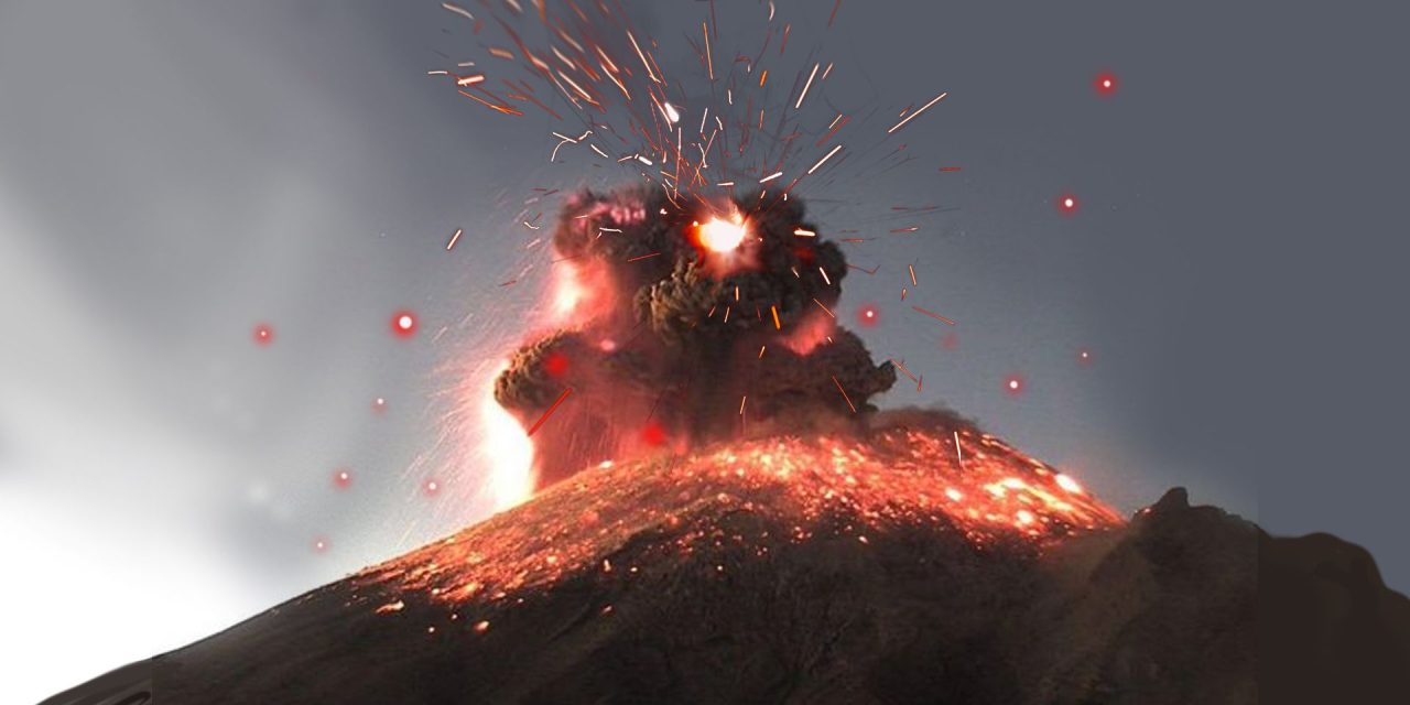 Captan luces extrañas durante explosión del Popocatépetl (video)