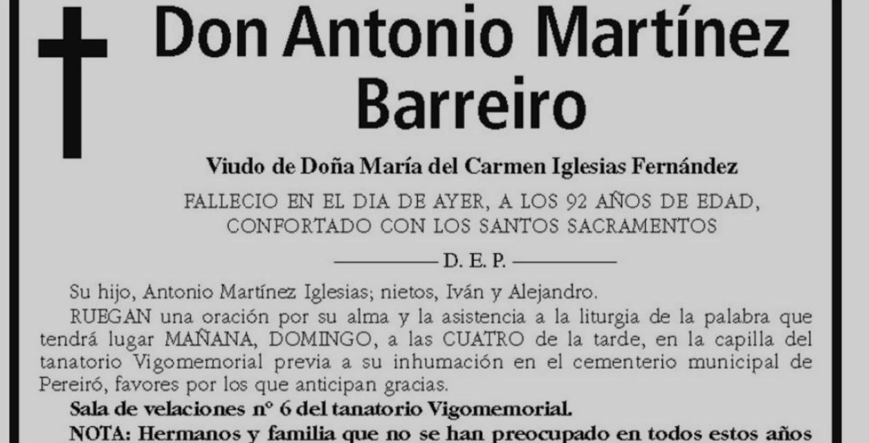 El aviso de un hombre en su esquela antes de morir: Que no se molesten en venir