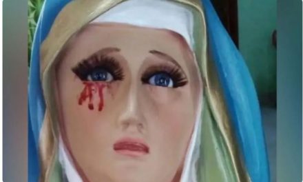 ¡Milagro en pandemia! Virgen de Dolores llora sangre en Puebla (fotos)