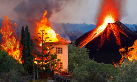 Hace erupción el volcán Cumbre Vieja en España
