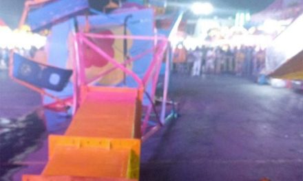 Se desploma juego mecánico en la Expo Guadalupe, hay varios heridos