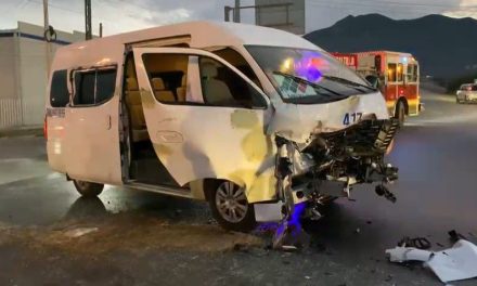 Colisiona transporte por un ‘cerrón’ en la carretera a Zacatecas