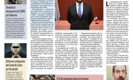 Portada [16 de octubre de 2021] Raúl C. González preside el CIRT; ‘Va por México’ no permitirá imposiciones inconstitucionales y más…
