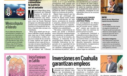 Portada [7 de octubre de 2021] Mery propone fondo para fortalecer la justicia; inversiones generan empleos, y más…