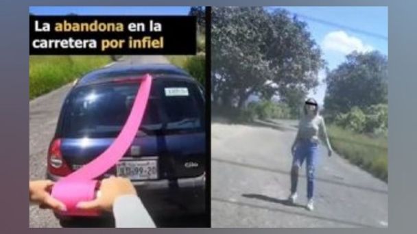 Se entera de la infidelidad de su novia… y la abandona en plena carretera (video)