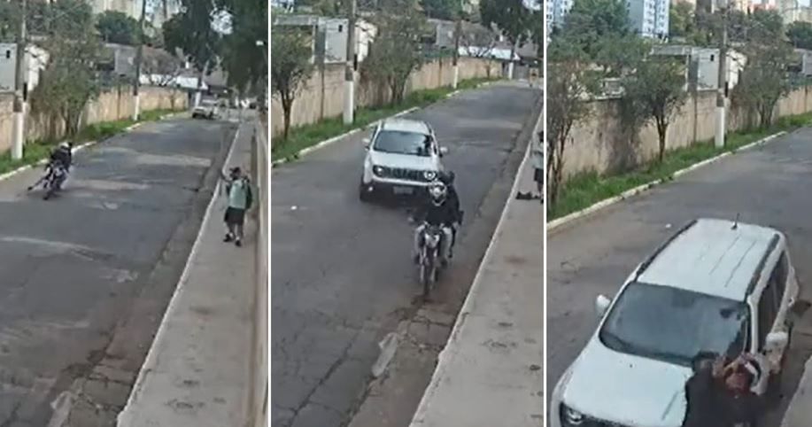 Atropella a par de asaltantes y frustra robo a mano armada (video)