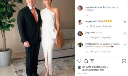 Vestido que usó Mariana Rodríguez en toma de protesta de Samuel García será subastado
