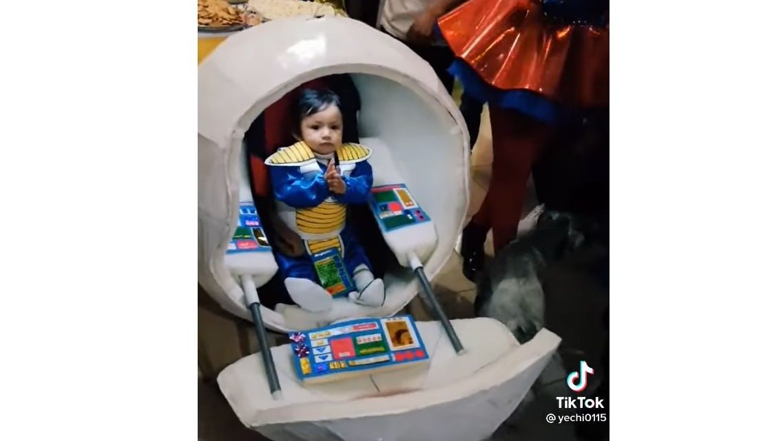 Llega el príncipe de los Sayayín; padres le hacen fiesta de Dragon Ball a bebé