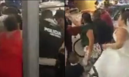 Se ‘roban’ a novio en plena boda… lo detienen por deber la pensión alimenticia