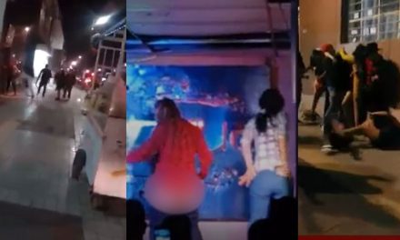 Riñas y escándalos constantes en bar provocan molestia de peatones, vecinos y negocios en el centro de Saltillo (Video)