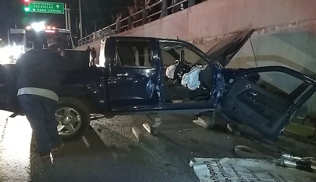 Ebrio provoca accidente y manda a 3 al hospital al sur de Saltillo