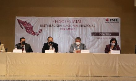 INE realiza el foro ‘Distritación Nacional Electoral 2021’ en Saltillo
