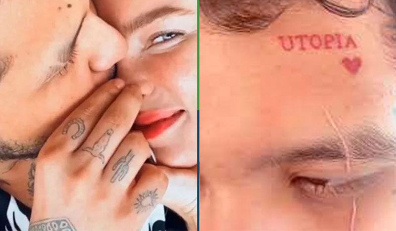Belinda presume nuevo tatuaje de Nodal en su honor