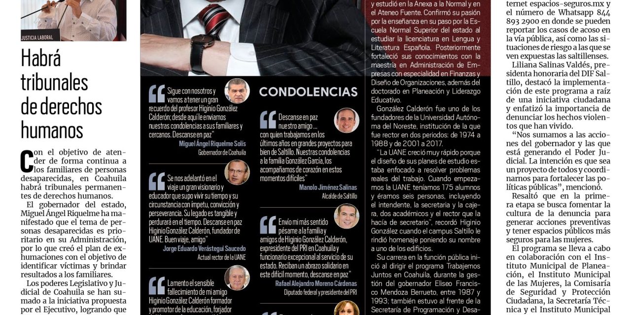 Portada [5 de noviembre de 2021] Una vida consagrada a la enseñanza; rinden homenaje a policía caído en combate, y más…