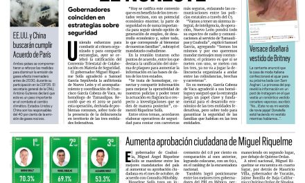 Portada [11 de noviembre de 2021] Pactan proteger el noreste; comparte Manolo casos de éxito con alcaldes, y más….