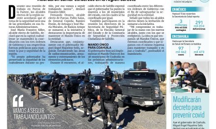 Portada [17 de noviembre de 2021] Seguridad, prioridad para alcaldes electos; modificarán decreto para prevenir covid, y más…