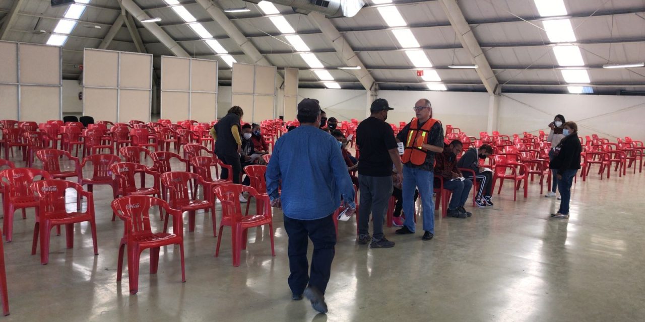 Módulo de vacunación en Canacintra amaneció sin filas y con suficientes dosis para rezagados
