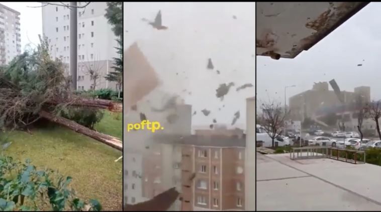 Poderosa ventisca deja cuatro personas sin vida en Turquía; viento derriba edificio (video)