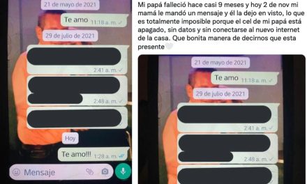 Mujer le envía mensaje a su esposo fallecido…él la ‘deja en visto’