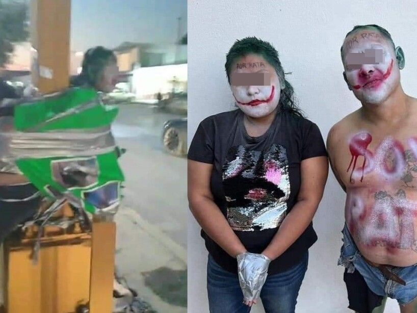 ¿Batman vive en Tamaulipas? Hombre atrapa a rateros y los pinta como el Joker
