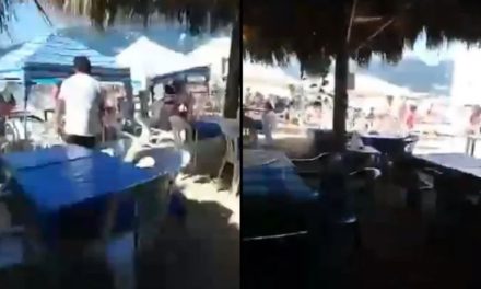 ¡A plena luz del día!; balacera en playa de Acapulco deja persona sin vida (video)