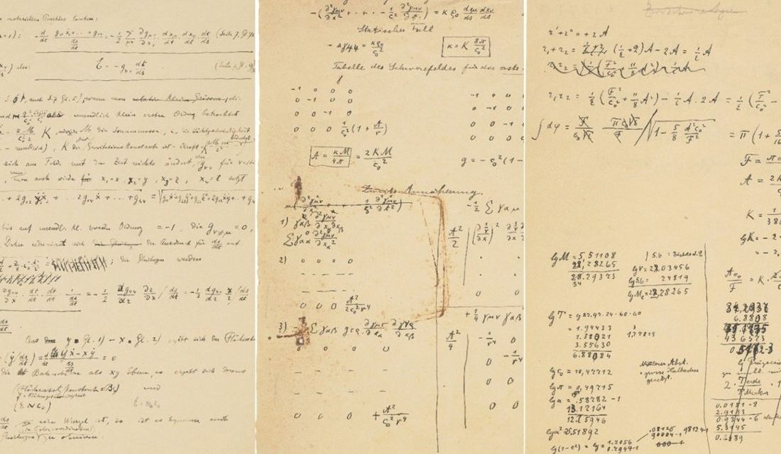 Subastarán en París manuscrito inédito de Einstein