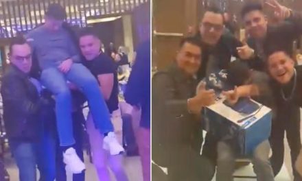 ‘Esos si son amigos’; hombre ganó un premio en rifa y sus amigos lo ayudan (video)