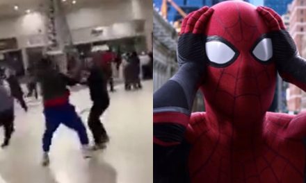 Por spoiler se agarran a golpes fanáticos de Spiderman en Chihuahua | VIDEO