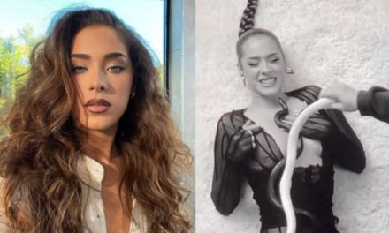 ¡En la cara no!; captan momento exacto en que serpiente muerde a la cantante Maeta (video)