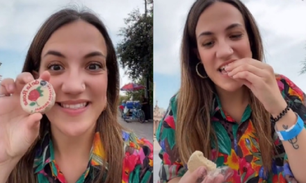 Tiktoker prueba el mazapán y su reacción se hace viral