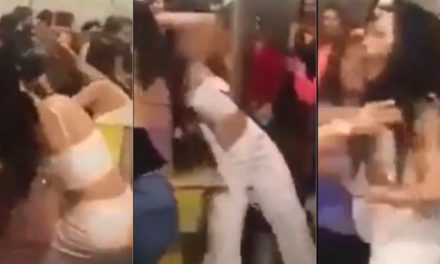 Regala a su empleada lencería frente a su esposa y termina en golpiza (video)