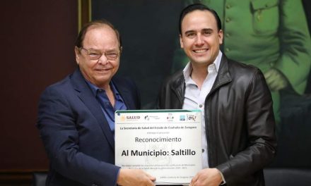 Saltillo recibe certificación como promotor de la salud