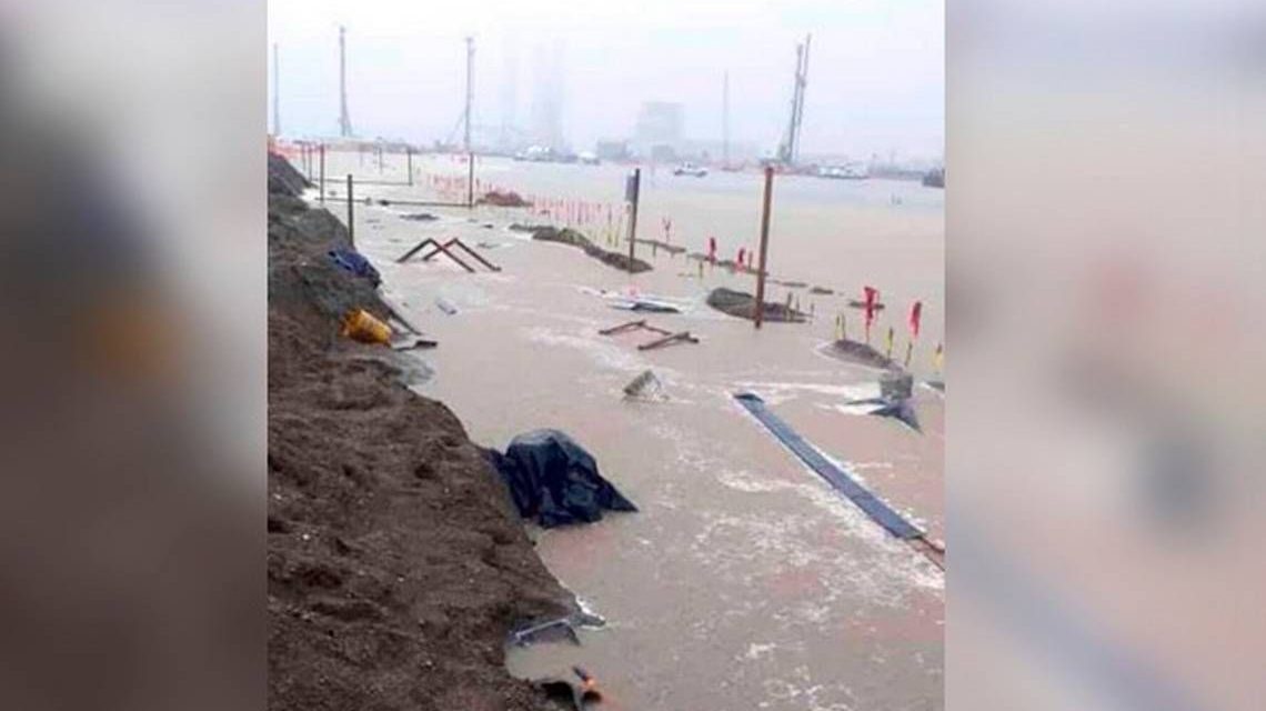 Refinería Dos Bocas de nuevo bajo el agua tras intensas lluvias en Tabasco