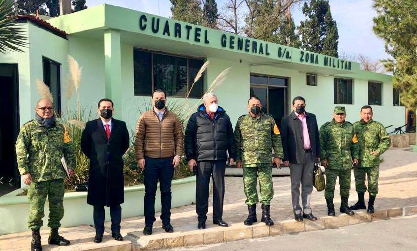 Chema Fraustro, alcalde de Saltillo, reitera su apoyo al Ejército