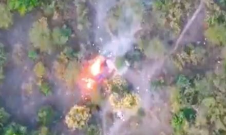 Así bombardeó el CJNG un territorio en Michoacán con drones (video)