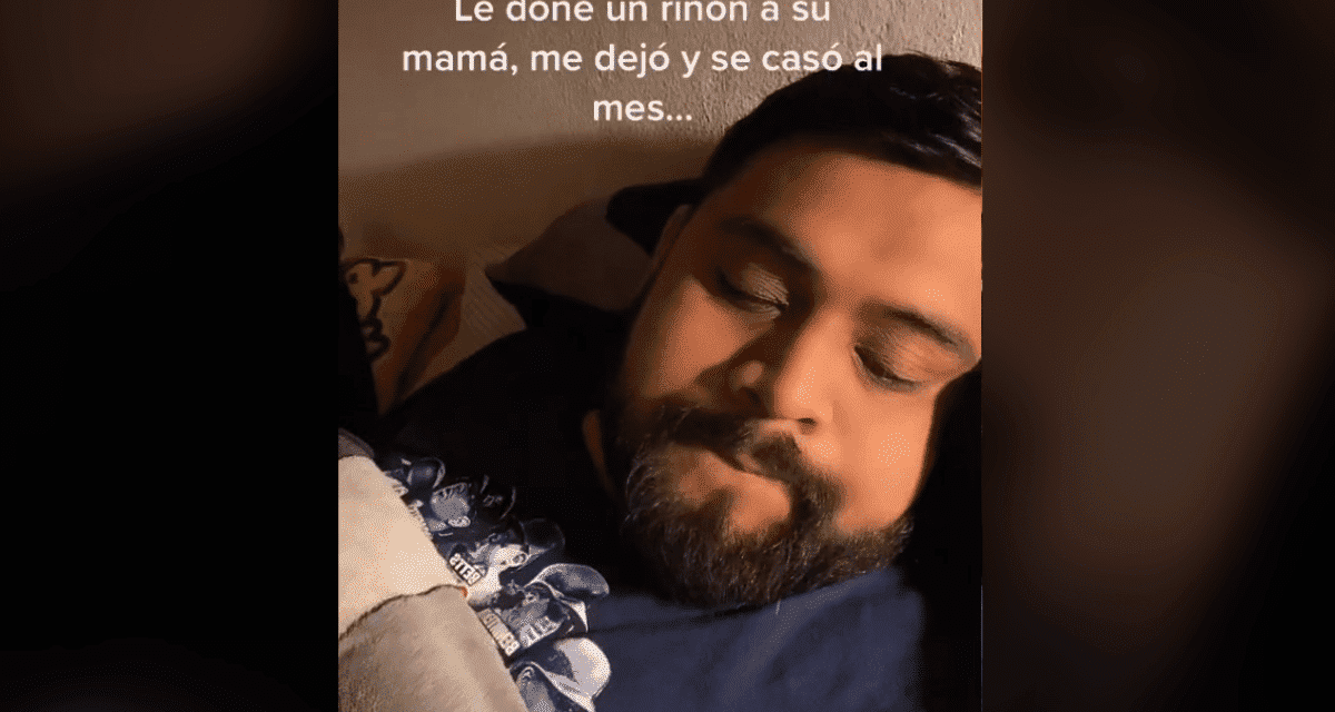 Dona riñón a mamá de su novia, ella lo deja por otro y se casa al mes (video)